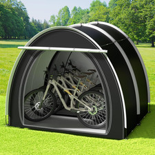 2 Pz Tenda Da Deposito per Bici Da Esterno, Grande Capannone Impermeabile 2 in 1