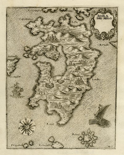 Mappa antica isola del - mappa,