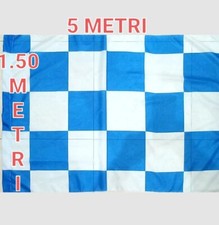 BANDIERA NAPOLI SCACCHI BIANCO