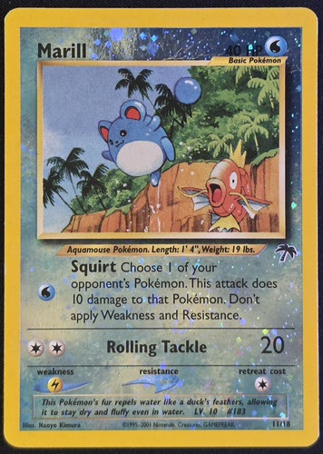 Marill holo pokémon - marill,
