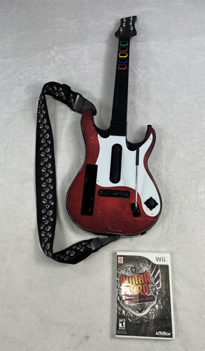 Wii guitar band hero red - guitar,