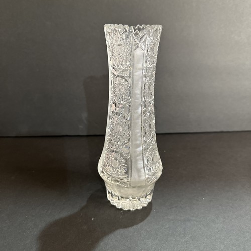 Vaso vetro taglio trasparente