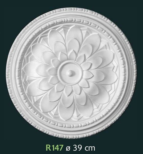 Rosone gesso bianco - in,