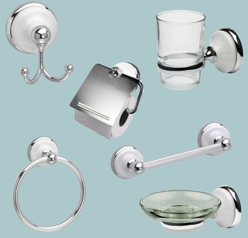 Accessori bagno cromo lucido