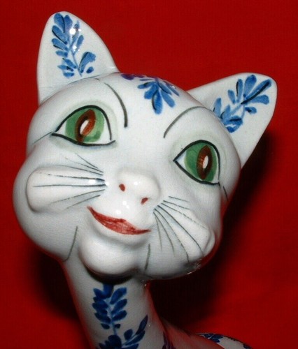 Vintage italian pottery blue - italian,