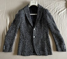 Giacca Elegante Uomo Fugàto Italia 1974 Blu E Bianca Taglia 46 con 2 Bottoni.