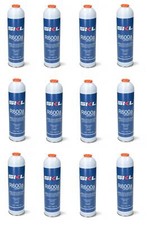 12 PZ  BOMBOLA GAS REFRIGERANTE FRIGO E FREEZER R600 - R600A 360 GR OM REF000UN