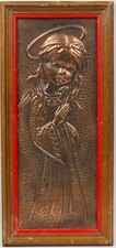 Quadro sbalzo rame angelo - quadro,