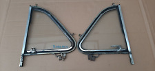COPPIA DEFLETTORI PORTE CON VETRI DA RESTAURO-FIAT 500 F-L-R-USATI-DX-SX-