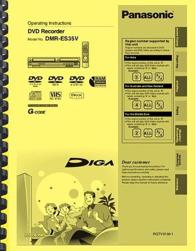 Panasonic dmr es35v - panasonic, dmr-es35v