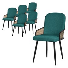 6 Sedie da sala pranzo verde