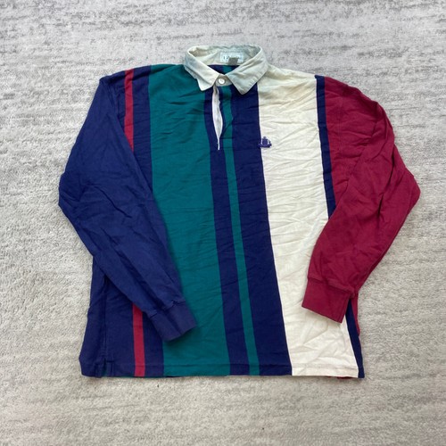 Polo rugby vintage izod blu - rugby,
