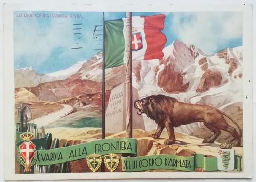 Cartolina guardia alla - guardia,