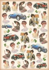 Carta decoupage Mademoiselle