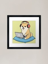 Gaming Shiba stampa artistica