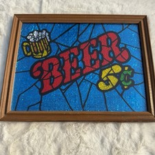 Insegna birra vintage glitter - insegna,