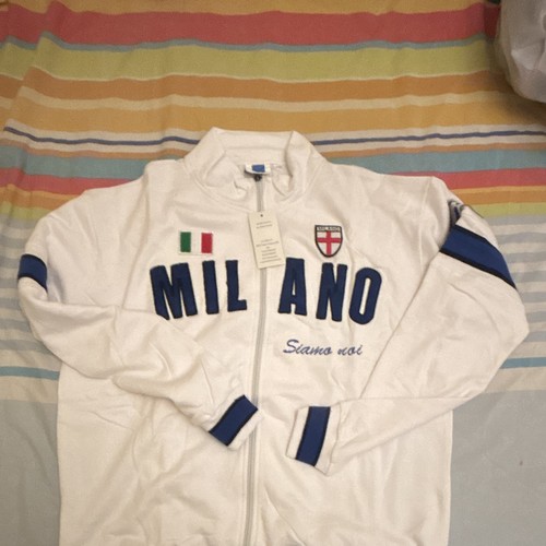 Milano felpa uomo bianca zip - uomo,