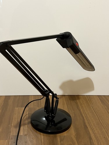 Vintage 1980 black desk - vintage,