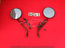 Specchietto retrovisore moto ciclomotore per Piaggio ciao si bravo vetro azzurro