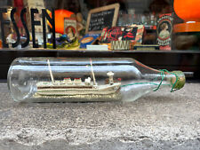 Vecchia NAVE Conte Rosso in bottiglia Lloyd Sabaudo liner old ship in bottle