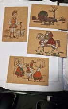 4 Cartoline in Sughero