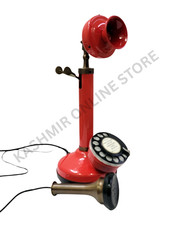 Classic retro red telephone - classic,