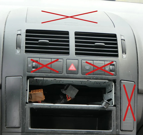 Polo console centrale - vw, 9n