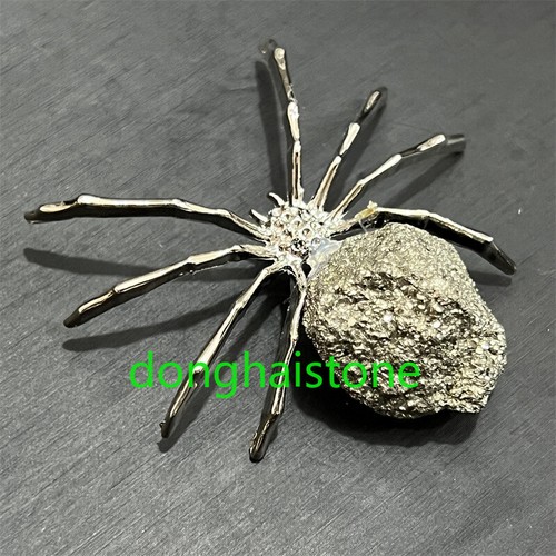 Teschio ragno calcopirite - di,