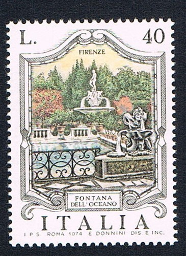 Italia francobollo fontana - italia,