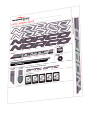 Kit Adesivi Telaio MTB Norco Carbonio Ottico Decalcomania Grafica Vinile Enduro Bici