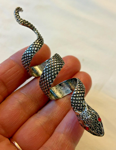 Anello serpente vintage tono - vintage,