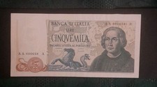Carta moneta 5000 lire in - moneta,