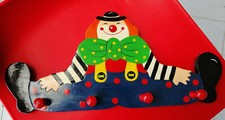 ATTACCAPANNI LEGNO CLOWN