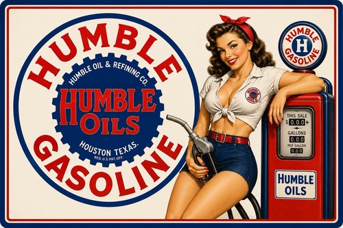 Insegna metallo humble oils - insegna,