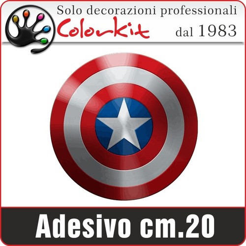 Coppia adesivi scudo - adesivi, capitan