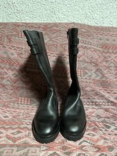 Stivali invernali uomo alti in pelle - N° 41 - Mai indossati, fatti a mano