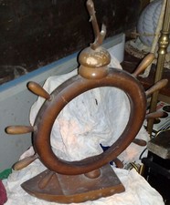 TIMONE  E BARCA  SCULTURA IN LEGNO D'EPOCA