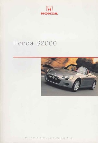 Catalogue brochure honda s2000 - catalogue,