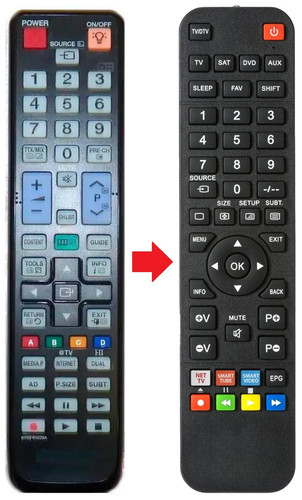 Telecomando adatto per - , samsung