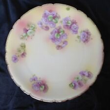 Antico grande piatto espositore vintage 12 in porcellana Arian China armadio caricatore