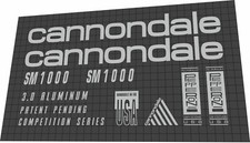 Cannondale SM 1000 Decal Set