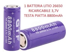 Batterie 26650 Litio 3.7V 8800