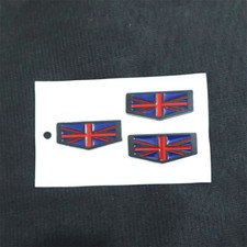 3x Adesivo Metallo Bandiera