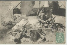 ALGERIA - Caffè moresco all'aperto - viaggiata 1907  -- ne184