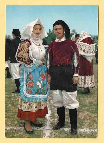 Cartolina italia costumi - nv,