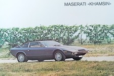 Maserati Khamsin 197? Brochure