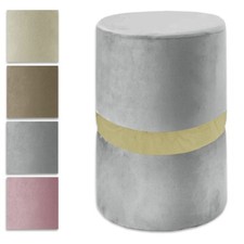 Pouf Puff Velluto Poggiapiedi