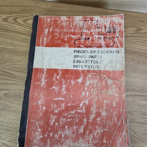 Catalogo ricambi escavatore