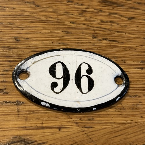 Numero 96 smaltato - numero,