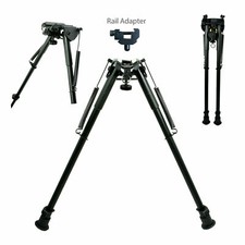 Bipiede fucile caccia cecchino ritorno molla regolabile lungo da 9" a 13" + adattatore